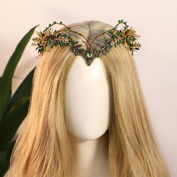 Fairy Crown Women Woodland Elf Headband Cosplay Renaissance Festival main image 4